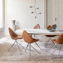 Water drop dining chair Net Red House silent style dressing chair makeup chair designer chair home simple dining table and chair combination