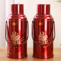 Wedding thermos pot red pair of red kettles for marriage and dowry open water bottles for wedding and wedding