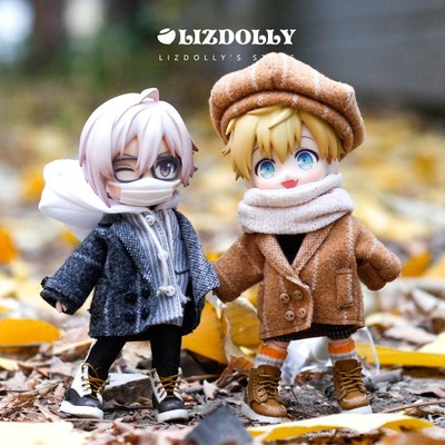 taobao agent OB11molly Winter West Worstainet Waste Coat Hat Set Doll Clothing 12 points BJD GSC