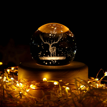 Creative Water Crystal Ball Night Light Delicate Advanced Bluetooth Music Box Birthday Gift Romantic Wedding Girl Boyfriend