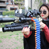 June 1 Childrens Day electric burst soft bullet gun M416 simulation Gatling M2 heavy machine submachine gun toy gun boy