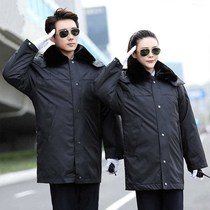 Security coat thickened multi-function reflective extended security clothing winter winter clothing cold clothing overalls men and women