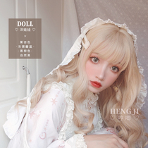 Hum home lolita wig female long hair Lolita daily long curly hair soft sister net red lo fake hair◊doll
