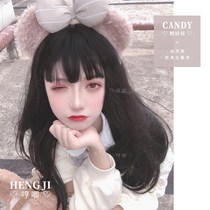 Hum home wig female long hair Lolita Lolita natural realistic net red girl jk repair face cute lo fake hair