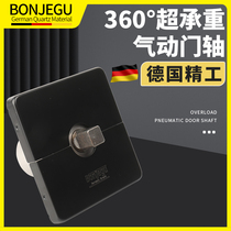 German Buntier solid 360-degree door shaft swivel ground spring positioning ground shaft wooden door with frame door pneumatic door shaft matt black