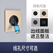 Switch Socket Data Line Blank Panel Whiteboard With Wire Outlet Threading Hole Jam cover Ugly Shield Cover Decoration 86 Type