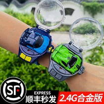 Vibrato net celebrity with the same alloy watch remote control car mini car racing childrens toys gifts for boys and girls