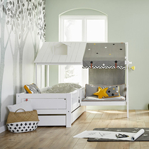 Scandinavian LIFETIME solid wood children's bed Danish creative environmental protection beach bed does not include tents