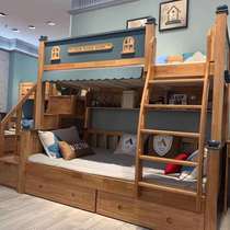 Aishangila American pastoral childrens room double-sized mother bed boy and girl bedroom supporting furniture environmental protection