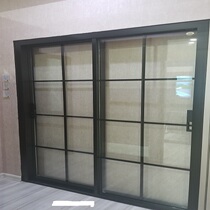 Lefton sliding door 3 0 kitchen balcony indoor partition titanium magnesium aluminum alloy light luxury simple