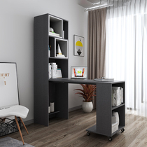Fimax folding desk Bookcase Storage bookshelf Household small household one-piece multi-function computer desk Study extension