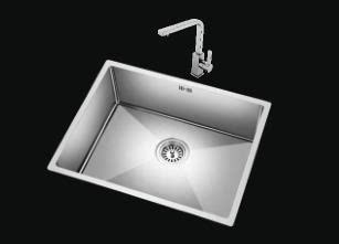 Olin sink single-slot stainless steel tank kitchen washbasin 304 stainless steel sink set thickened HR5801