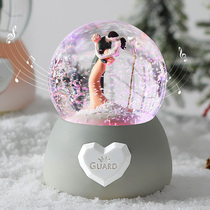 Dream crystal ball music box ornaments glass music box girl heart little girl childrens birthday gift to give girlfriends