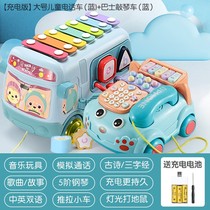 Childrens toy telephone girl landline boy baby puzzle early education baby simulation can bite music mobile phone small