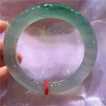 Gift giving gifts Myanmar Old pit glass seed floating emerald bracelet ice seed Water Resources jade Jade Bracelet Sub with certificate