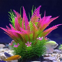 New small fish tank mini fake water grass simulation multi-color plastic flower aquarium landscaping package decorations