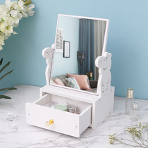 Mirror desktop makeup mirror desktop portable portable large cartoon princess beauty dormitory student dressing mirror Net Red