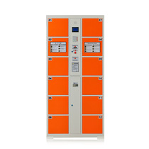 Zhenyuan ZY-DZ-012 12 door storage cabinet face recognition fingerprint 1800*850*460 Orange