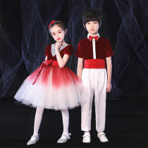 61 children cast out to serve big choir boys girls dance primary school children choral suit poetry recital performance costumes