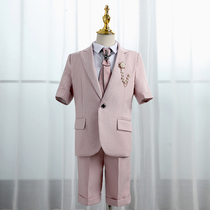 Childrens Suit 2021 New Summer Boys Small Suit Thin Host Dress Model Walk Show