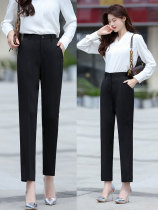 Pituitary Western pants woman 2022 new spring career 90% straight cylinder smoke pipe pants small foot western pants Western suit pants working pants woman