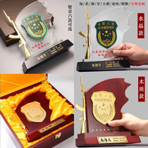 Veterans souvenirs customized retired to send comrades-in-arms veterans military units transfer gifts