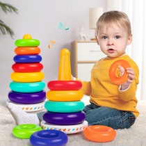 Baby toys over 6 months 7 eight nine 12 baby puzzle early education set tower 1 one two and a half years old boys and girls stacking music
