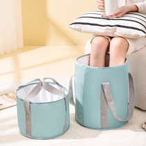(Recommended by Wei Ya) foldable foot bag deep bucket over calf household portable foot bath artifact wash basin