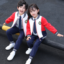 Kindergarten garden clothes spring and autumn childrens college style class clothes three sets of autumn and winter school uniforms sportswear