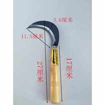 New small sickle machete weeding stainless steel outdoor with serrated grass cutting knife tea knife agricultural weeding wooden handle