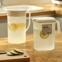 Japanese cool kettle household large capacity high temperature resistant explosion-proof plastic refrigerator cold kettle juice lemonade teapot