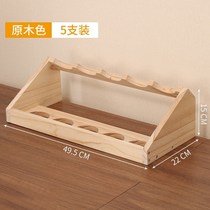 Creative wine rack ornaments European-style solid wood display rack household wine rack simple commercial oblique wine bottle bracket