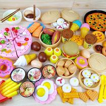 Chinese and Western food simulation food kitchen utensils girls boys cooking small steamer toy set