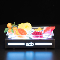 Luminous fruit plate LED bar KTV snack plate color light cake fruit rack creative snack platter multi-layer creative plate