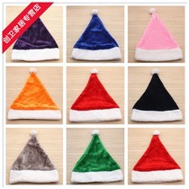 Spot green Christmas hat Christmas decorations Seven dwarfs Colour short plush Santa Claus hats