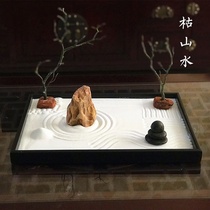 Feng Shui Zen desktop Buddhist Hall creative sand table soft decoration micro landscape ornaments landscape decoration landscape living room home Japanese dry