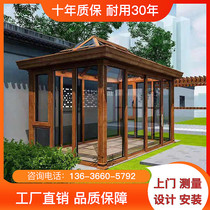 Shanghai Suzhou Hangzhou Sunshine Room Aluminum Alloy Clad Broken Bridge Aluminum Terrace European Villa Seated Balcony Window Glass Room