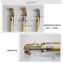 10KV high pressure outdoor copper adhesive hook spiral compression type grounding wire monkey head grounding wire special grounding wire