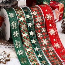christmas tree ribbon christmas dessert gift box wrap gift Decoration ribbon christmas ribbon ribbon