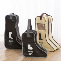 Non-woven shoes storage bag artifact household dust-proof and moisture-proof snow shoes cover long boots boots short boots bag can be seen in perspective
