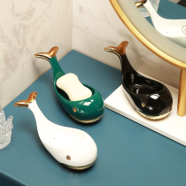 ins creative cute soap box water filter non-hole toilet home bathroom soap rack simple European style