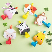 Birthday party blowing blowing blowing blowing whistling boys and girls birthday trumpets children cartoon animal whistle