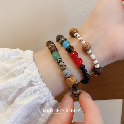 taobao agent Retro natural advanced bracelet, accessory, jewelry, high-end, 2023 collection, light luxury style