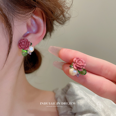 taobao agent Crystal, earrings, 2023 collection, bright catchy style