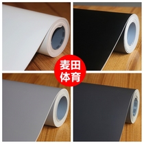Light gray Dark gray pure white black floor leather thickened waterproof PVC engineering leather T stage exhibition commercial floor glue