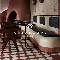 Abject wind tiles Net red ins tiles Wine red wall tiles Kitchen bathroom balcony bathroom Restaurant floor tiles
