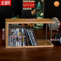 CD rack DVD rack Game disc storage box ps4 simple disc cabinet table old record image Home simple