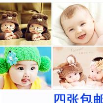 Men and women pictorial stickers beautiful picture wall Baby cute pregnant woman picture doll photo baby prenatal education big poster