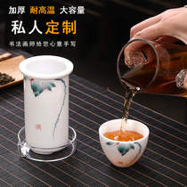 Black tea Puer special bubble teapot thickened glass ceramic filter small green orange tea brewers drinking tea set