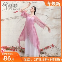 Ye LUOQING dance 2021 New classical dance clothing embedded Pearl fairy air elegant gauze clothing Chinese style dance performance clothing